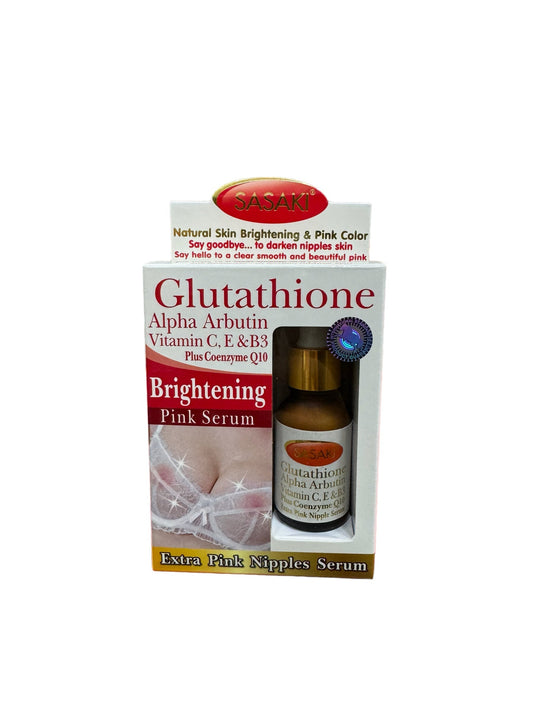 SASAKI BRIGHTENING PINK NIPPLES SERUM GLUTATHIONE, ALPHA ARBUTIN,VIT C