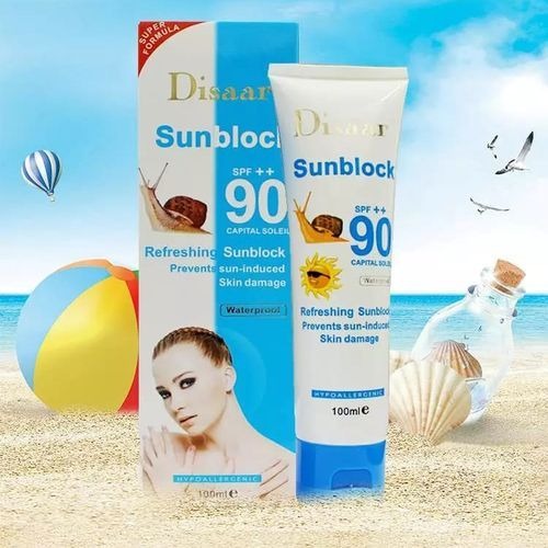 Disaar Facial Snail Sunscreen Cream SPF ++ 90