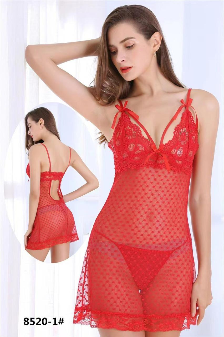 SEXY SHORT ROMANTIC NIGHTY FOR WOMEN - 8520-1