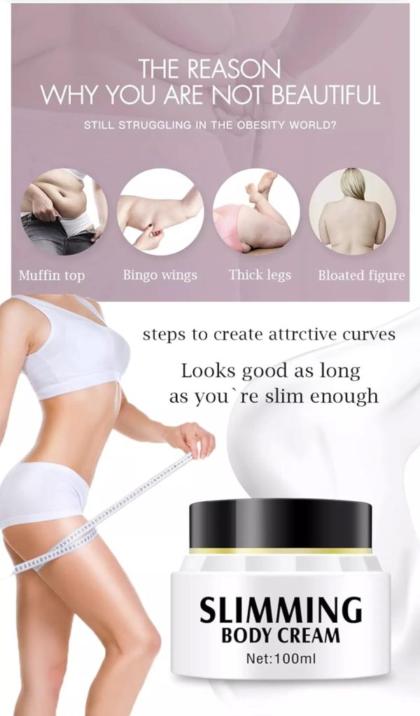 Aichun Beauty Slimming Body Cream Burning Fat Shrinking Firming Reducing Wrinkles Non-irritating | 3 Days Effective 100ml